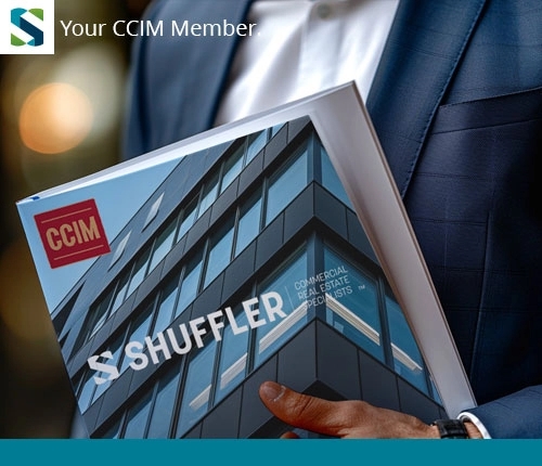 CCIM SHUFFLER MAGAZINE, Shuffler Logo, Working with Randy Shuffler