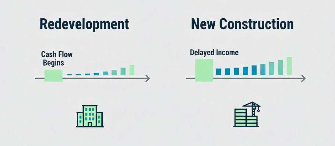 redevelopment-cash-flow-versus-new-construction-timeline